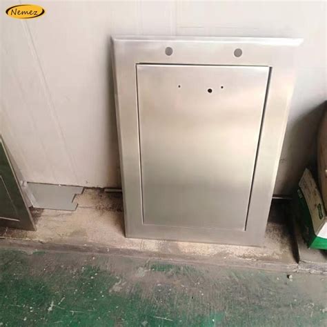 metal refuse boxes door|Universal Stainless Steel Trash Chute Door .